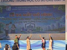 🌿THCS CẦU GIẤY A - ĐIỂM SÁNG KHỞI ĐẦU MÔ HÌNH "TRƯỜNG HỌC VĂN MINH - CỘNG ĐỒNG GẮN KẾT" TRÊN ĐỊA BÀN PHƯỜNG CẦU GIẤY