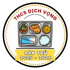 BÁN TRÚ: THỰC ĐƠN TUẦN 08/12 - 12/12/2025
