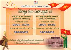 🌟🇻🇳 THÔNG BÁO NGHỈ LỄ GIỖ TỔ HÙNG VƯƠNG (10/3 âm lịch) - GIẢI PHÓNG MIỀN NAM (30/4) VÀ QUỐC TẾ LAO ĐỘNG (1/5) 🇻🇳🌟