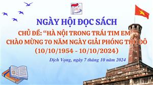 NGÀY HỘI ĐỌC SÁCH VỚI CHỦ ĐỂ "HÀ NỘI TRONG TRÁI TIM EM"