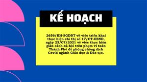 Kế hoạch 2656/KH-SGDĐT