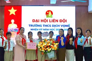 LIÊN ĐỘI TRƯỜNG THCS DỊCH VỌNG TRANG TRỌNG TỔ CHỨC ĐẠI HỘI LIÊN ĐỘI NHIỆM KỲ 2024 – 2025