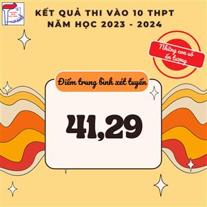 NHỮNG CON SỐ ẤN TƯỢNG TRONG KÌ THI VÀO LỚP 10 THPT NĂM HỌC 2023 - 2024.