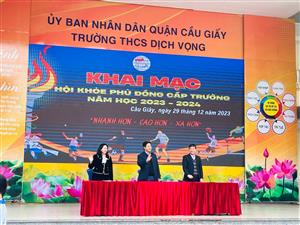 KHAI MẠC HỘI KHỎE PHÙ ĐỔNG CẤP TRƯỜNG NĂM HỌC 2023-2024